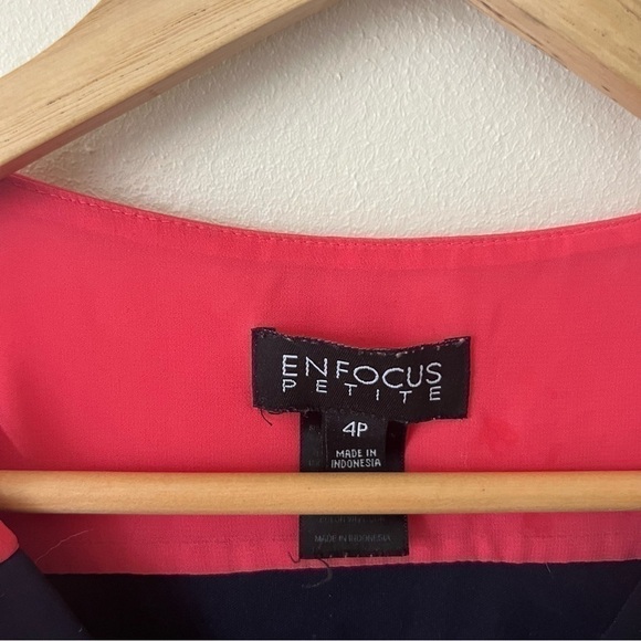 ENFOCUS Petite Two Tone Dress Size 4P - Picture 8 of 9